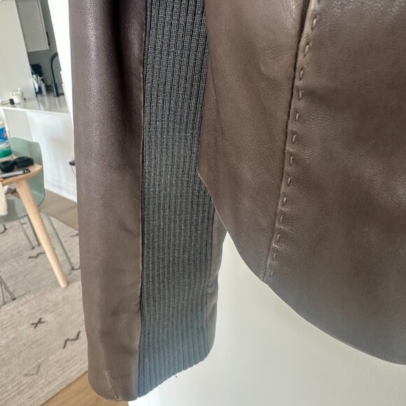 Vince 100% Leather Jacket (Size L Shows Wear) - Picture 5 of 15